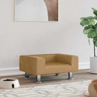 VidaXL Hondenmand 50x40x26,5 cm fluweel bruin - thumbnail