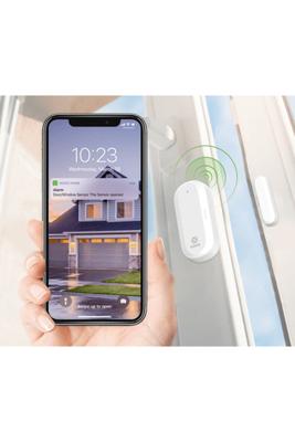 WOOX R7047 Smart Door & Window Sensor, Zigbee, White - thumbnail