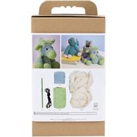 Creativ Company Hobbyset amigurumi, zebra , lichtblauw, lichtgroen, 1 doos - thumbnail