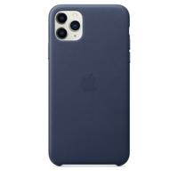 Apple leather case iPhone 11 Pro Max Midnight Blue - thumbnail