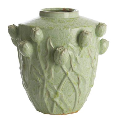 Light & Living Vaas 'Juana' Keramiek, 36cm, kleur Mintgroen