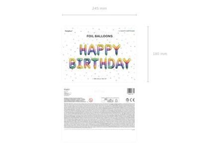 Happy Birthday Ballonnen Set Regenboog