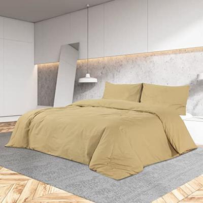 VidaXL Dekbedovertrekset 200x200 cm katoen taupe VidaXL Dekbedovertrekset 200x200 cm katoen taupe