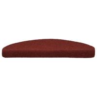 VidaXL Trapmatten zelfklevend 10 st 65x21x4 cm bordeaux rood halfrond groot - thumbnail