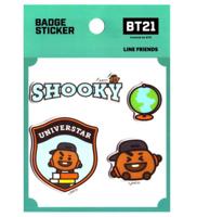 BT21 BT21 Badge Sticker - SHOOKY - thumbnail