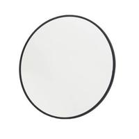Giga Meubel - Spiegel Rond - Zwart Metaal - 55x3x55cm - Rosie - thumbnail