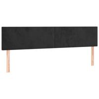 Boxspring met matras fluweel zwart 180x200 cm - thumbnail