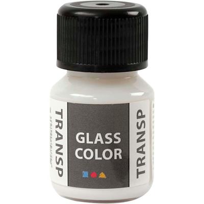 Creativ Company Glass color transparante verf - wit, 30ml