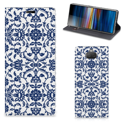 Sony Xperia 10 Plus Smart Cover Flower Blue Sony Xperia 10 Plus Smart Cover Flower Blue