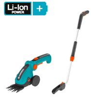 Gardena accu grasschaar set comfortcut li + steel/wielen - 09889-20 09889-20 - thumbnail