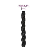 Werktouw 8 mm 250 m polypropeen zwart - thumbnail