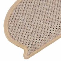 VidaXL Trapmatten zelfklevend 15 st sisal-look 65x21x4 cm lichtbeige - thumbnail