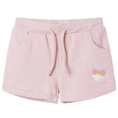 Kindershorts met trekkoord 116 gemengd lichtroze Kindershorts met trekkoord 116 gemengd lichtroze