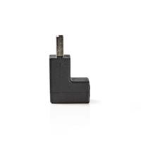 USB-A Adapter | USB 2.0 | USB-A Male | USB-A Female | 480 Mbps | Rond | Vernikkeld | PVC | Zwart | Envelop - thumbnail