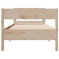 Bedframe zonder matras massief grenenhout 75x190 cm - thumbnail