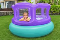 Bestway Opblaasbare Springkussen Spel met Ballen 152x152x84 cm +3 Jaar Binnen en Tuin 52646 - thumbnail