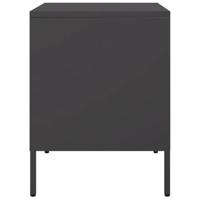 Nachtkastjes 2 st 36x39x50,5 cm staal zwart - thumbnail