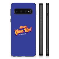 Samsung Galaxy S10 Hoesje met Quotes Never Give Up - thumbnail