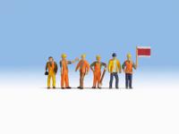 NOCH 15277 H0 Spoorwegarbeiders figuren Geverfd, Staand - thumbnail