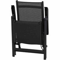 Siena Garden Tesoro Relax M29538 Tuinstoel Aluminium, Kunststof Antraciet (mat), Zwart, Zilver - thumbnail