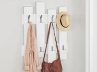 Kapstok WALL 8 haken wit - thumbnail
