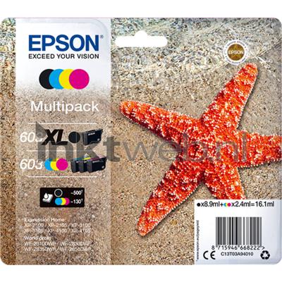 Epson 603 XL Origineel Zwart, Cyaan, Magenta, Geel Multipack 4 stuk(s)