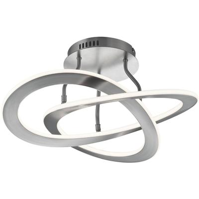LED Plafondlamp 40W - Warm Wit 3000K - Dimbaar - Rond Mat Nikkel