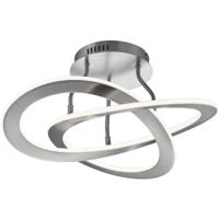 LED Plafondlamp 40W - Warm Wit 3000K - Dimbaar - Rond Mat Nikkel - thumbnail