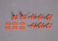 FMS - 90Mm Super Scorpion Control Horns Orange (FMSRA111O) - thumbnail