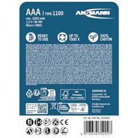 Ansmann HR03 Oplaadbare AAA batterij (potlood) NiMH 1050 mAh 1.2 V 2 stuk(s) - thumbnail
