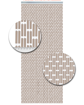 Vliegengordijn Hulzen Verspringen Zand - 100cm x 240cm