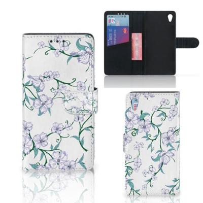 Sony Xperia Z3 Uniek Hoesje Blossom White | Portemonnee hoesje