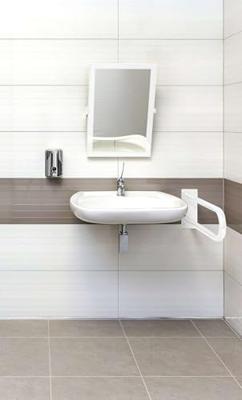 Handgreep U-Vorm Sapho Handicap 60 cm Wit