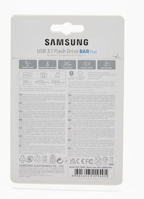Samsung BAR Plus USB Stick 256GB USB-sticks Zilver - thumbnail
