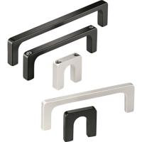 Rohde R3-12.120.04 Profielhandgreep Voor cilinderschroeven Zwart (l x b x h) 132 x 12 x 40 mm 1 stuk(s) - thumbnail