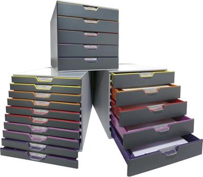 Durable VARICOLOR10 - 7610 761027 Ladebox Grijs DIN A4, DIN C4, Folio, Letter Aantal lades: 10