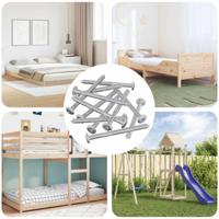 VidaXL Meubelschroeven 1200 pcs zilver staal - thumbnail