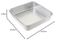 Bakvorm, Vierkant, 20 cm, Aluminium - Nordic Ware | Naturals - thumbnail