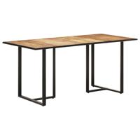 Eettafel 160 cm ruw mangohout - thumbnail