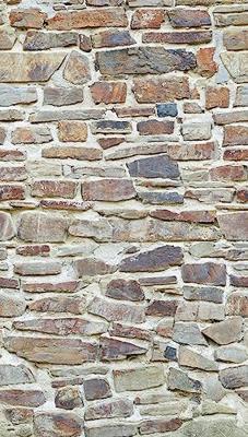 Livingwalls The Wall II - Beige - Stenen Muur - 392511
