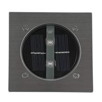 Ranex Ra-5000198 Vierkante Led Solar Grondspot Geborsteld Rvs Glas (5000.198) - thumbnail