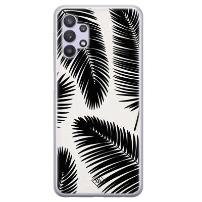 Samsung Galaxy A32 5G siliconen hoesje - Palm leaves silhouette