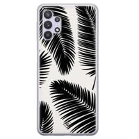 Samsung Galaxy A32 5G siliconen hoesje - Palm leaves silhouette - thumbnail