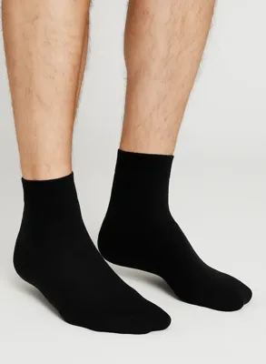 2-paar Bamboe quarter sokken - Halfhoge zachte bamboe sokken voor dames en heren - 38 - Wit - 38