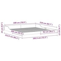Bedframe Wasbruin 180 x 210 cm Massief grenenhout - thumbnail