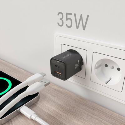 Oplader Aisens ASCH-35W2P025-BK Zwart 35 W (1 Stuks) - thumbnail