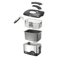 Unold Kompakt Frituurpan 1.5 l 1200 W Zwart, RVS - thumbnail