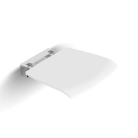 Royal Plaza Zelkova douchezitje opklapbaar wit 70273 - thumbnail