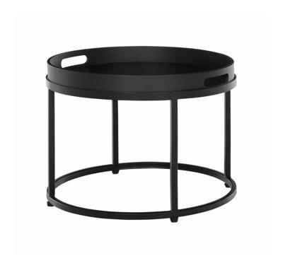 MUST Living Salontafel 'Golden Fiber' 50cm, kleur Zwart MUST Living Salontafel 'Golden Fiber' 50cm, kleur Zwart