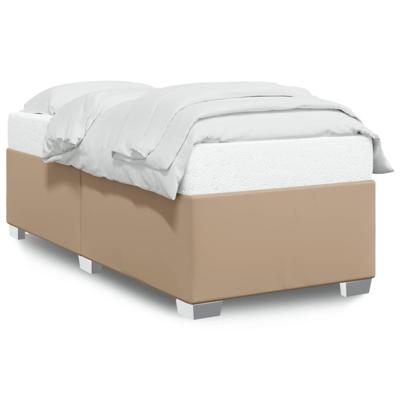 Bedframe kunstleer cappuccinokleurig 90x200 cm - thumbnail